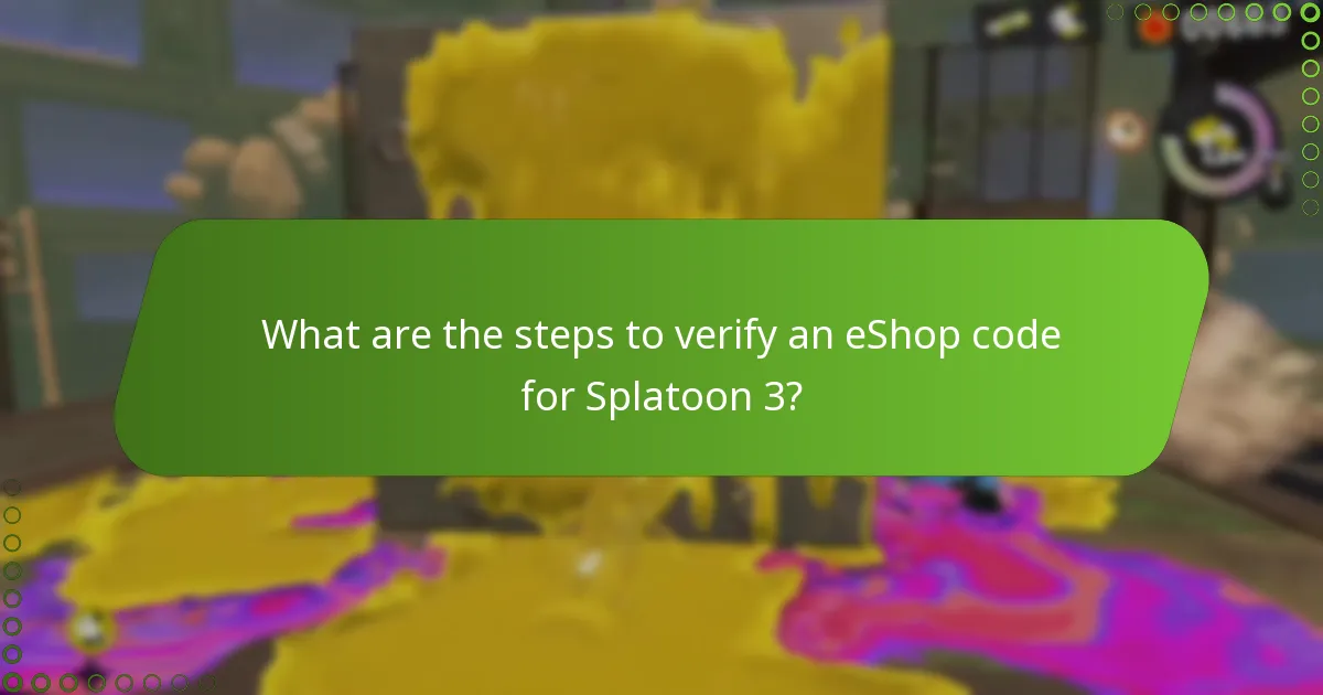 Why is verifying eShop codes important?